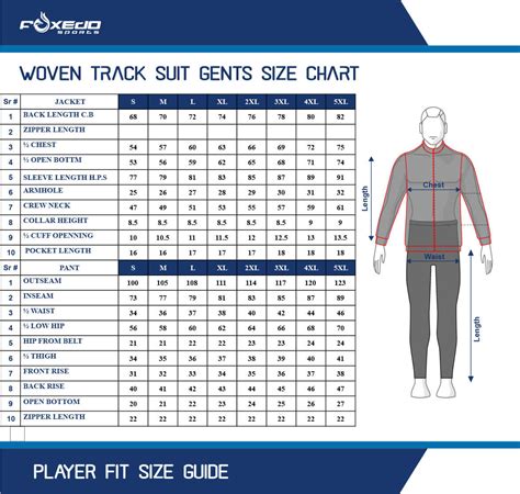 adidas tracksuit size guide